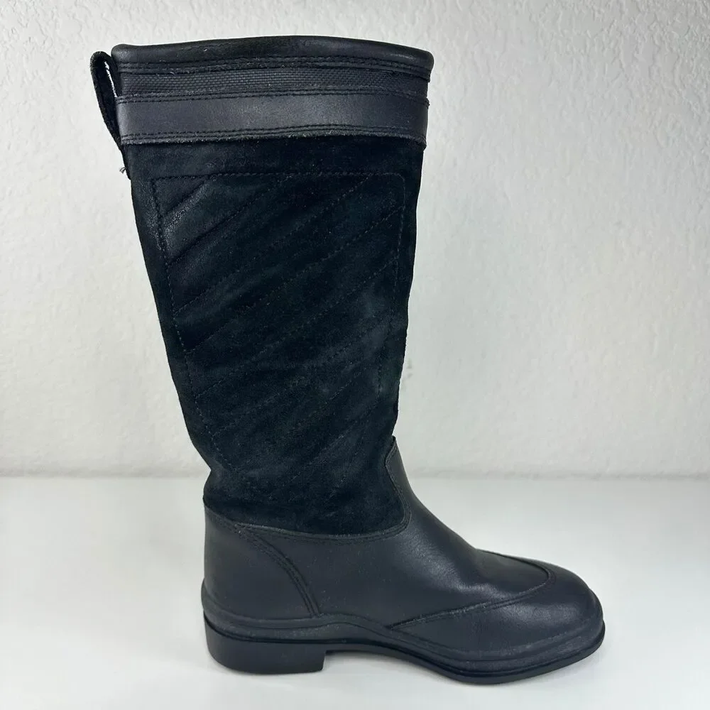 Ariat Youth Tall Riding Boots 67101 Black Insulated Waterproof Size 12 Excellent